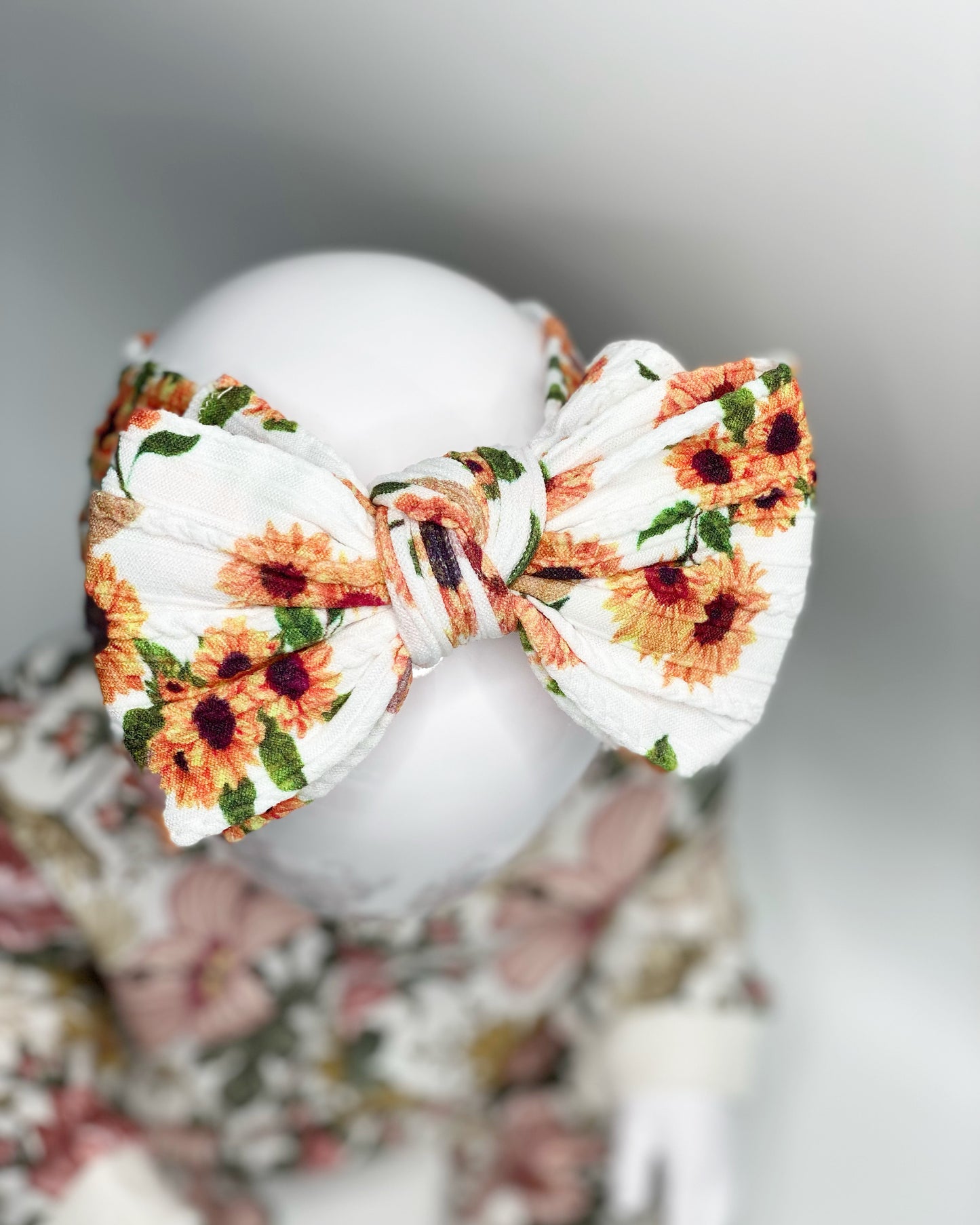 Sunflower Larger Cable Knit Headband