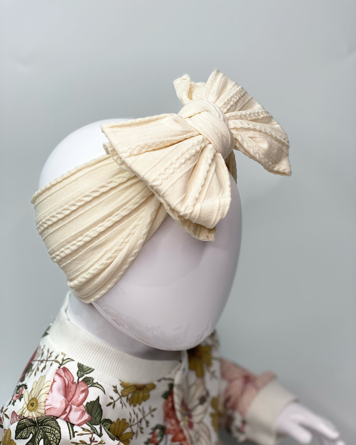 Ivory Larger Cable Knit Headband