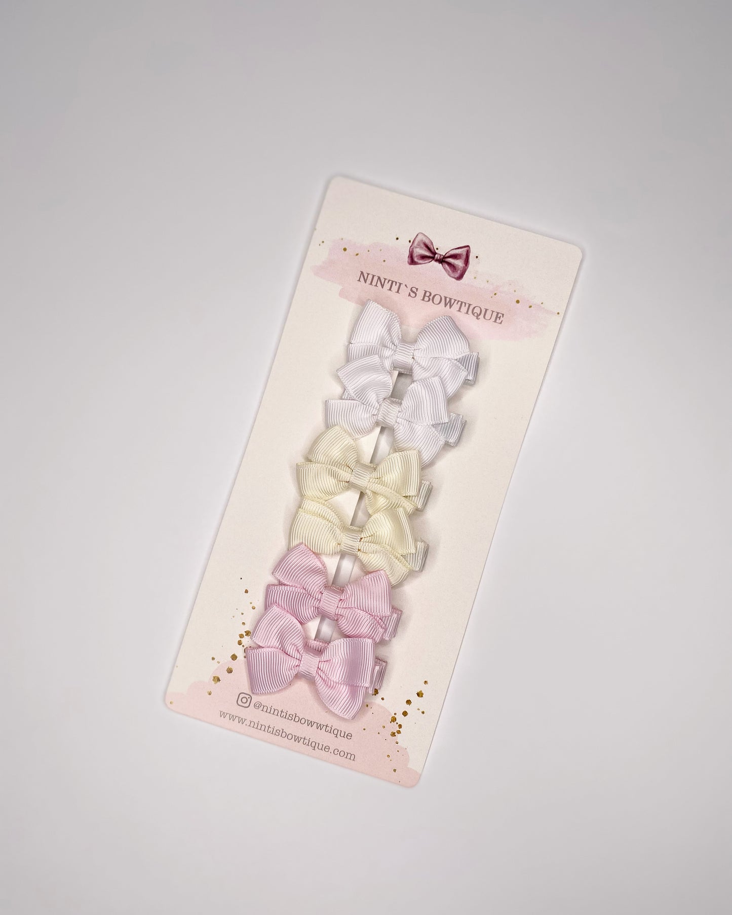 My first bow clip set - Classic Mix