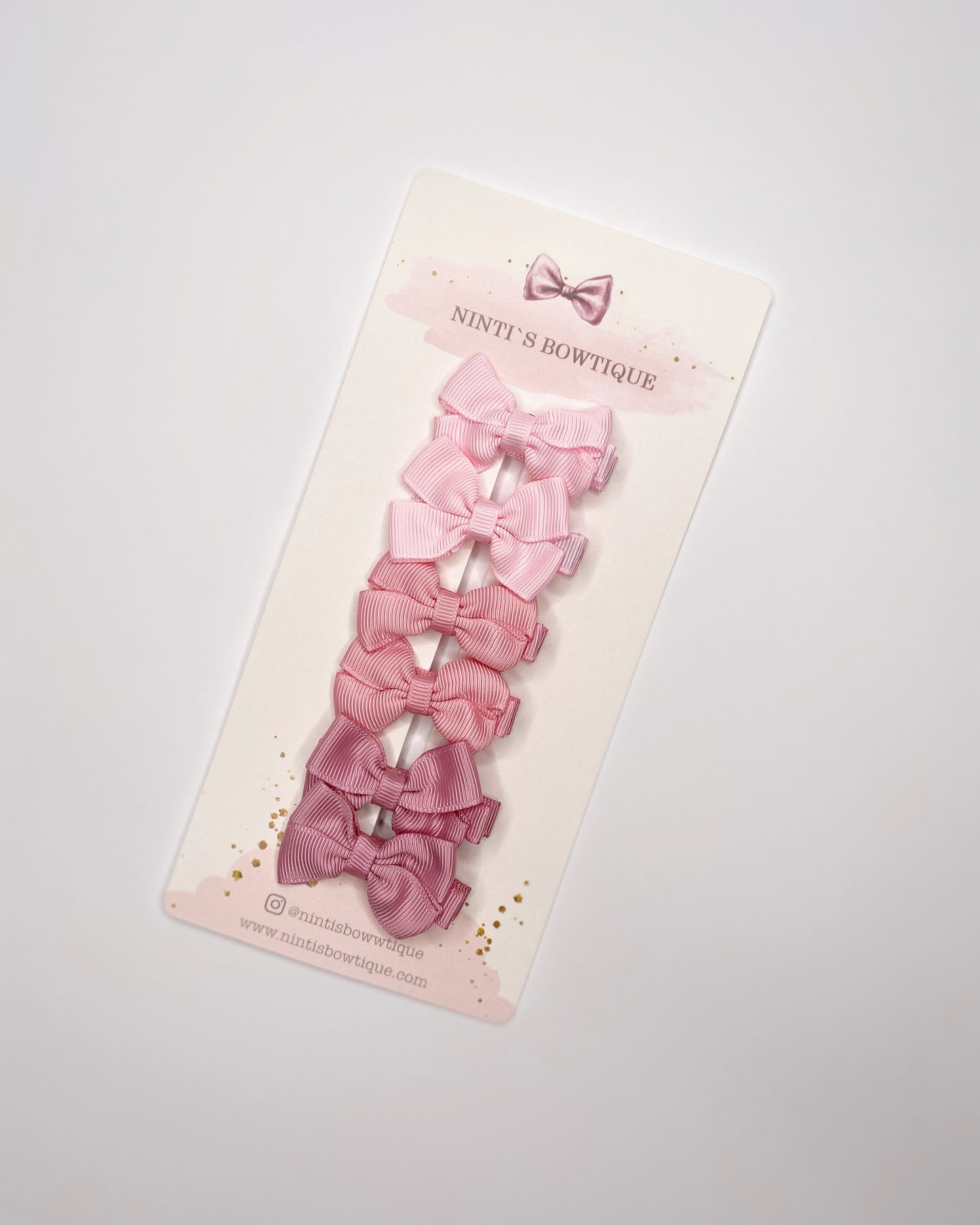 My first bow clip set - Pink Mix