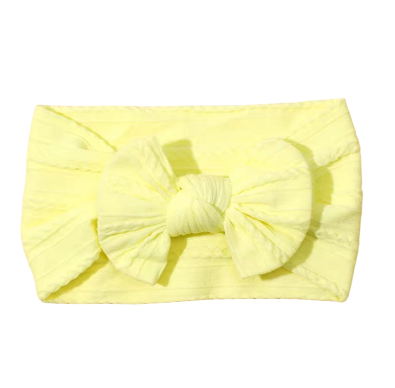 Lime Smaller Cable Knit Headband