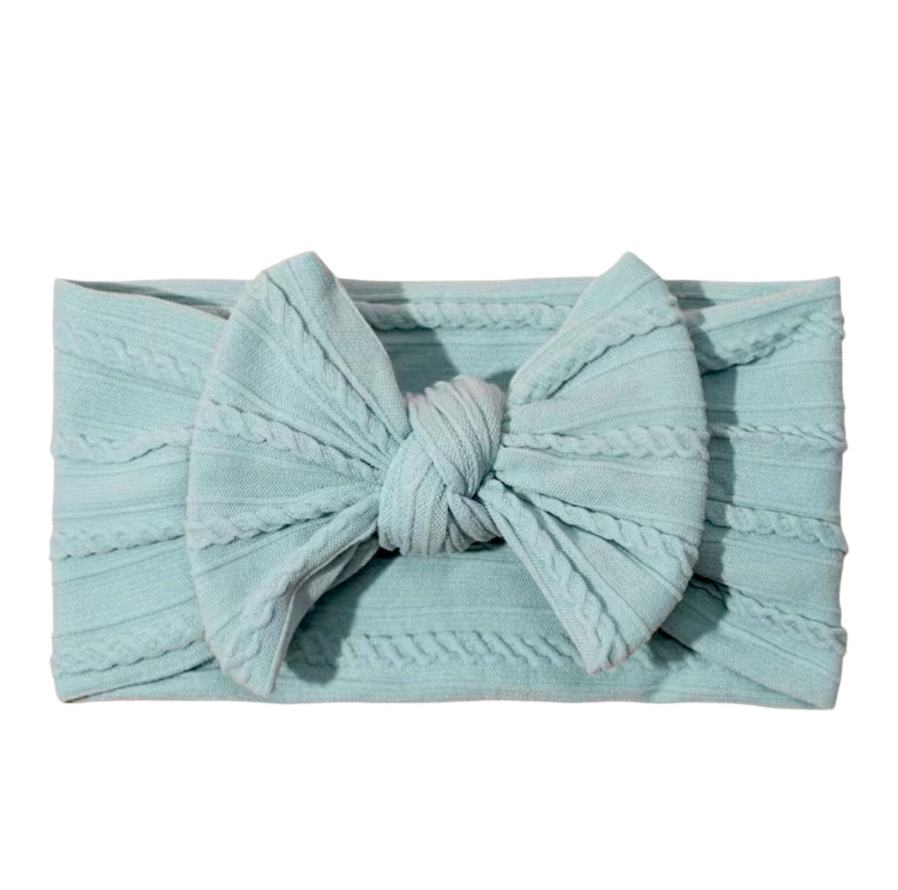 Green Lilly Smaller Cable Knit Headband