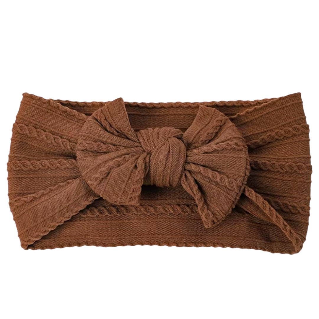 Caramel Smaller Cable knit Headband
