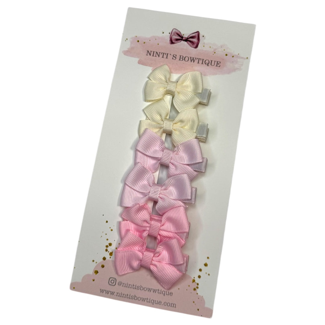 My first Bow Clip Set - Summer Blossom