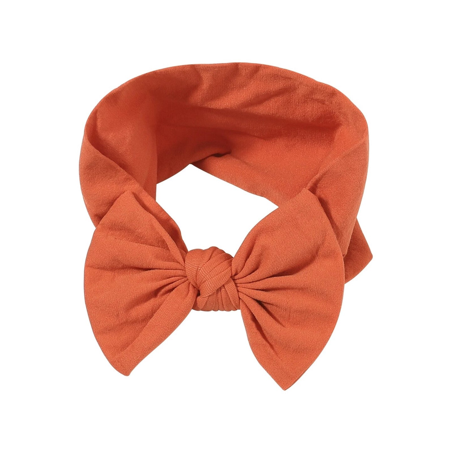 BURNT ORANGE PLAIN HEADBAND