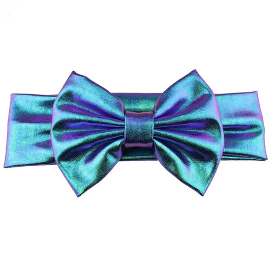 BLUE MIX METALLIC HEADBAND