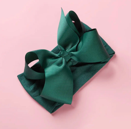 EMERALD RIBBON HEADBAND