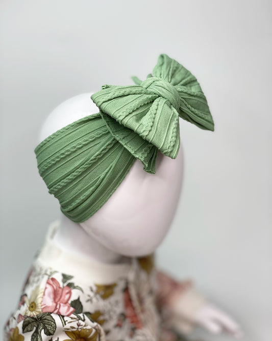 GREEN FERN LARGE BOW