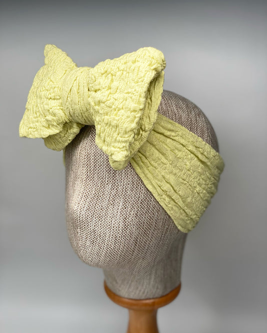 PASTEL GREEN LARGE BOW