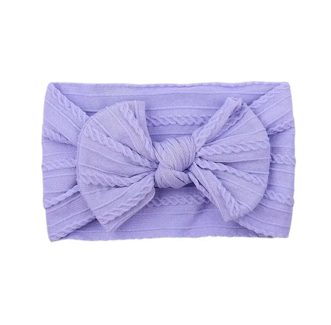 LILAC CABLE KNIT HEADBAND