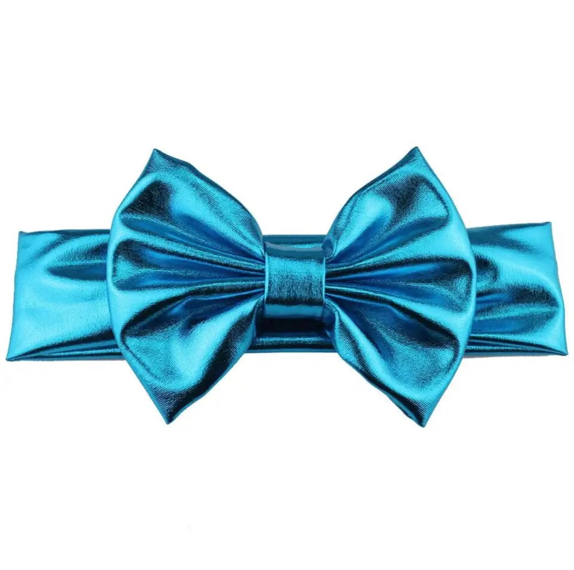 LIGHT BLUE METALLIC HEADBAND