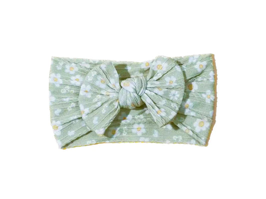 SAGE DASY CABLE KNIT BOW