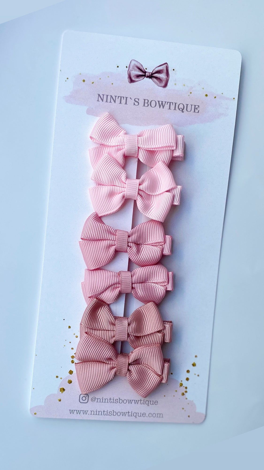 PINK BLOOM HAIR BOW CLIP