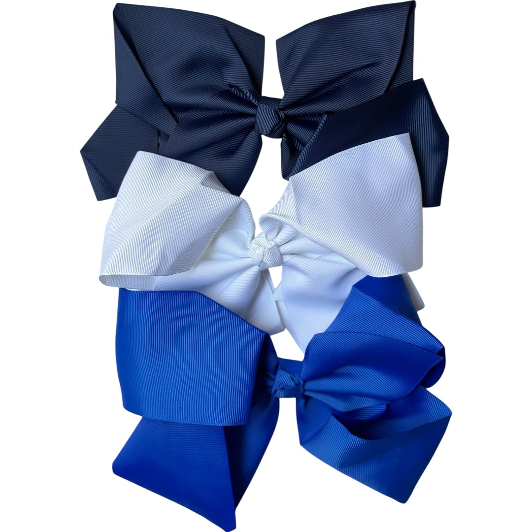 Blue Larger Bow School Set